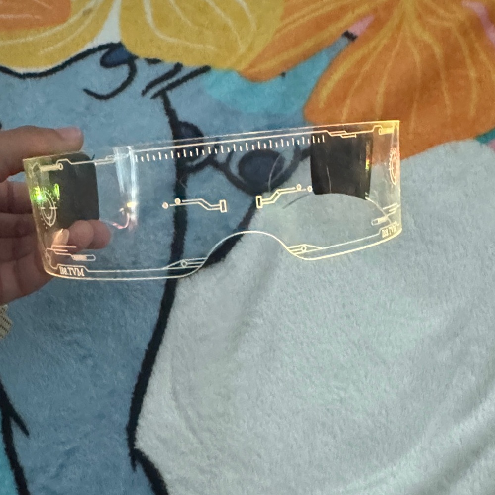 Futuristic Clear Visor Glasses